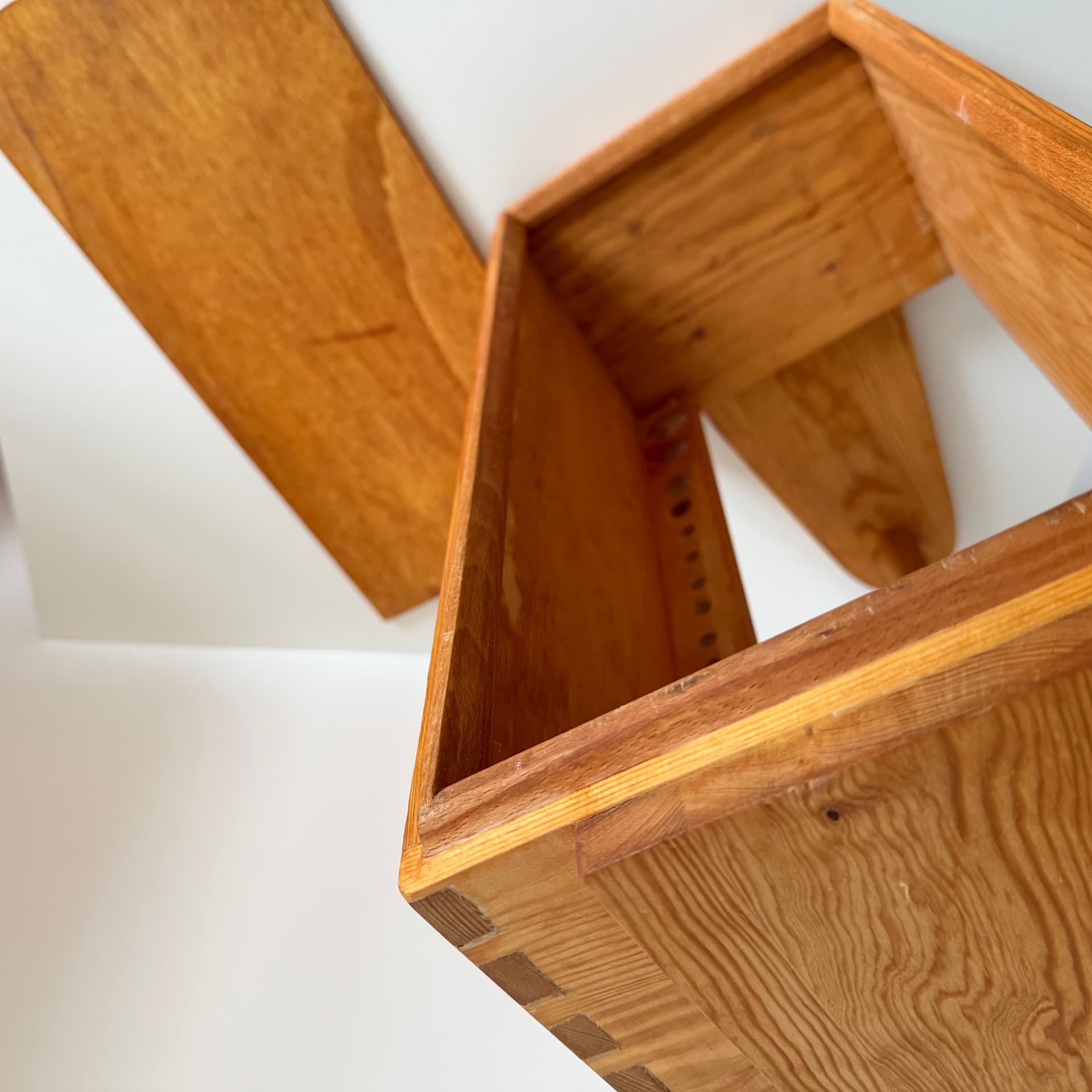 Organizer, brown, oak, pine, Denmark, 1970s. - 400645