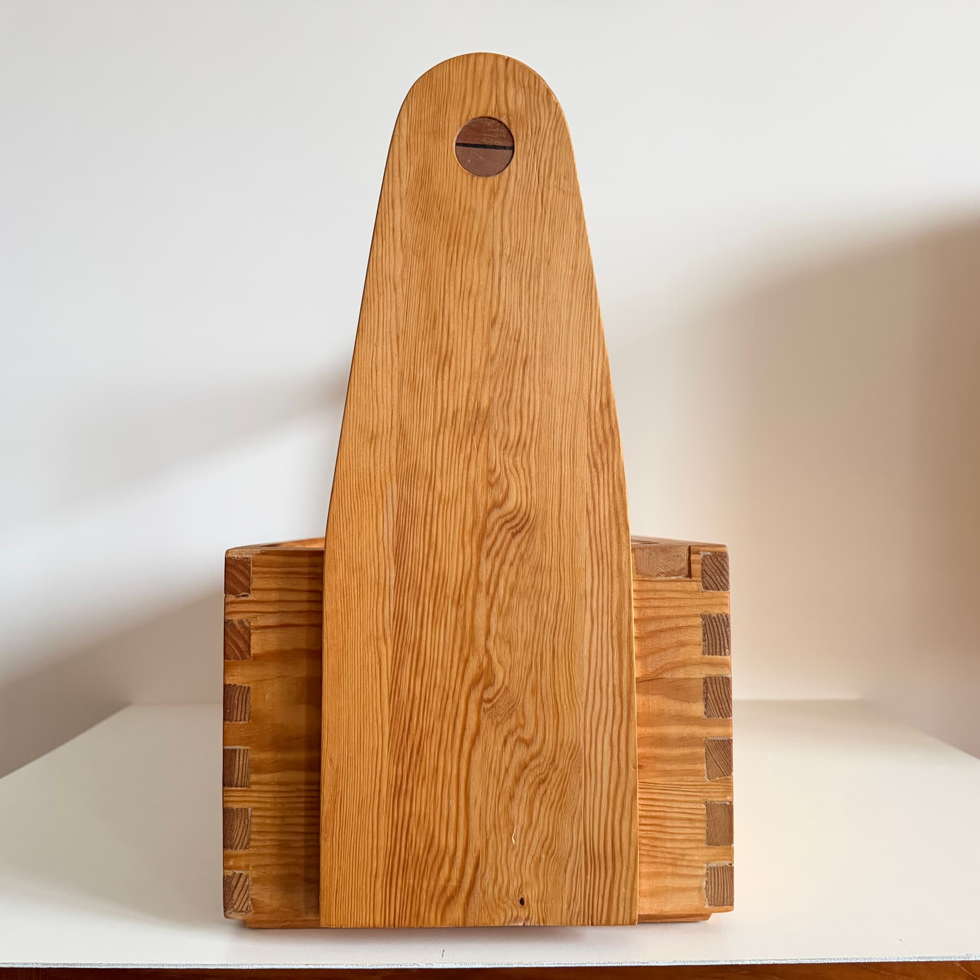 Organizer, brown, oak, pine, Denmark, 1970s. - 400649