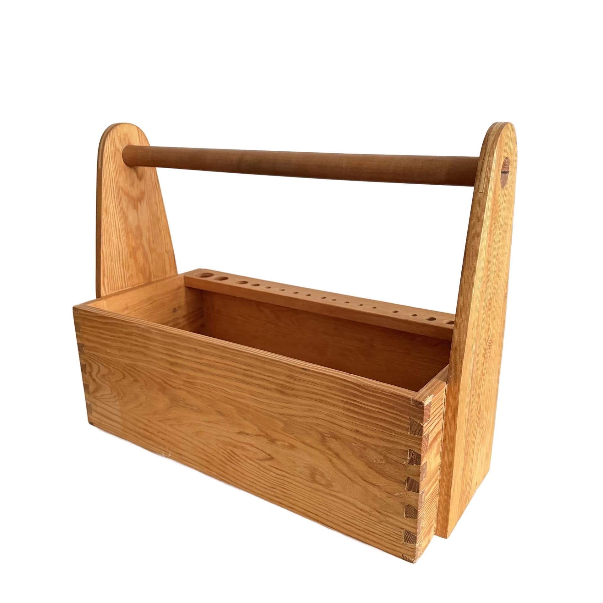 Organizer, brown, oak, pine, Denmark, 1970s.
