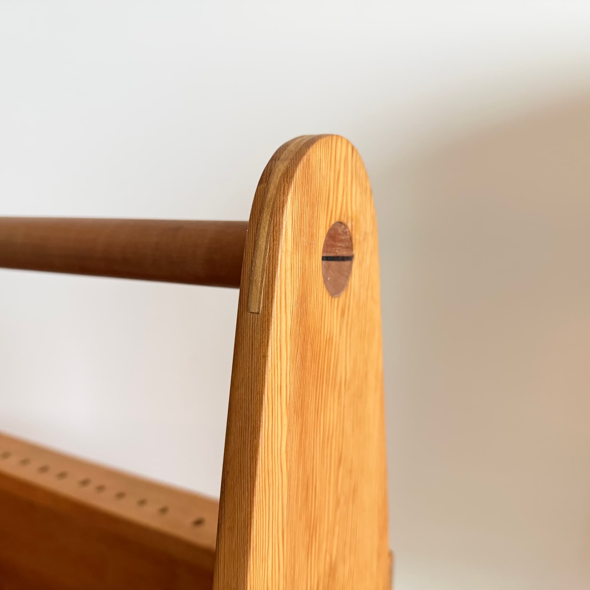 Organizer, brown, oak, pine, Denmark, 1970s. - 400650