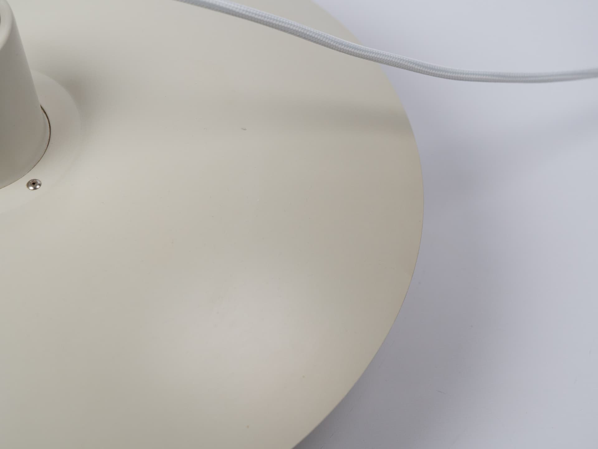 Pendant Lamp PH 4/3, white aluminium, by P. Henningsen, Denmark, 1980s. - 400771
