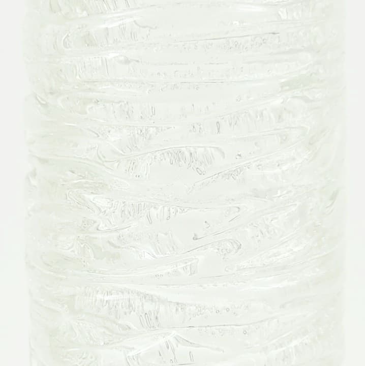 Wall sconce, transparent Murano glass, chromed steel, Hillebrand, Germany, 1970s. - 400819