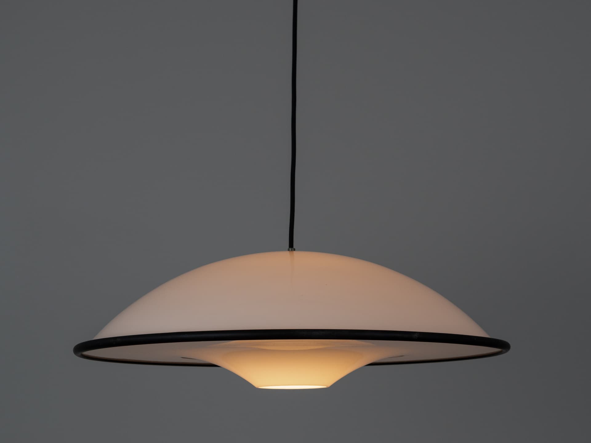 Lampa wisząca Cosmos, biały, plastik, Fog & Mørup, Dania, lata 80. - 400884