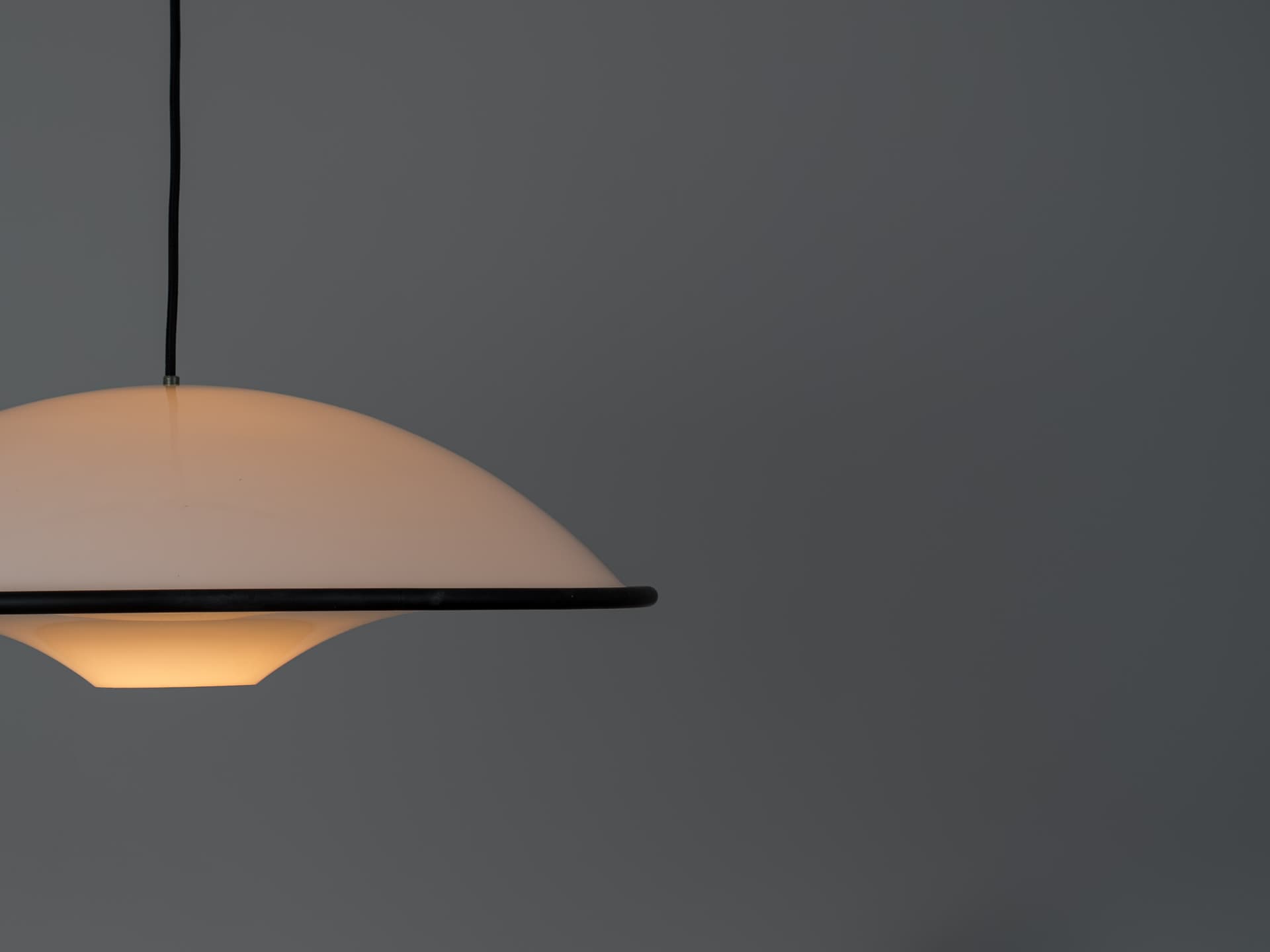 Lampa wisząca Cosmos, biały, plastik, Fog & Mørup, Dania, lata 80. - 400875