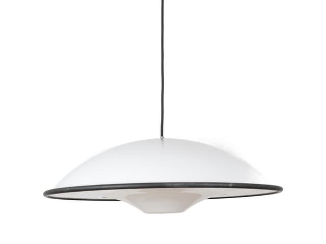 Lampa wisząca Cosmos, biały, plastik, Fog & Mørup, Dania, lata 80. - WYMIARY