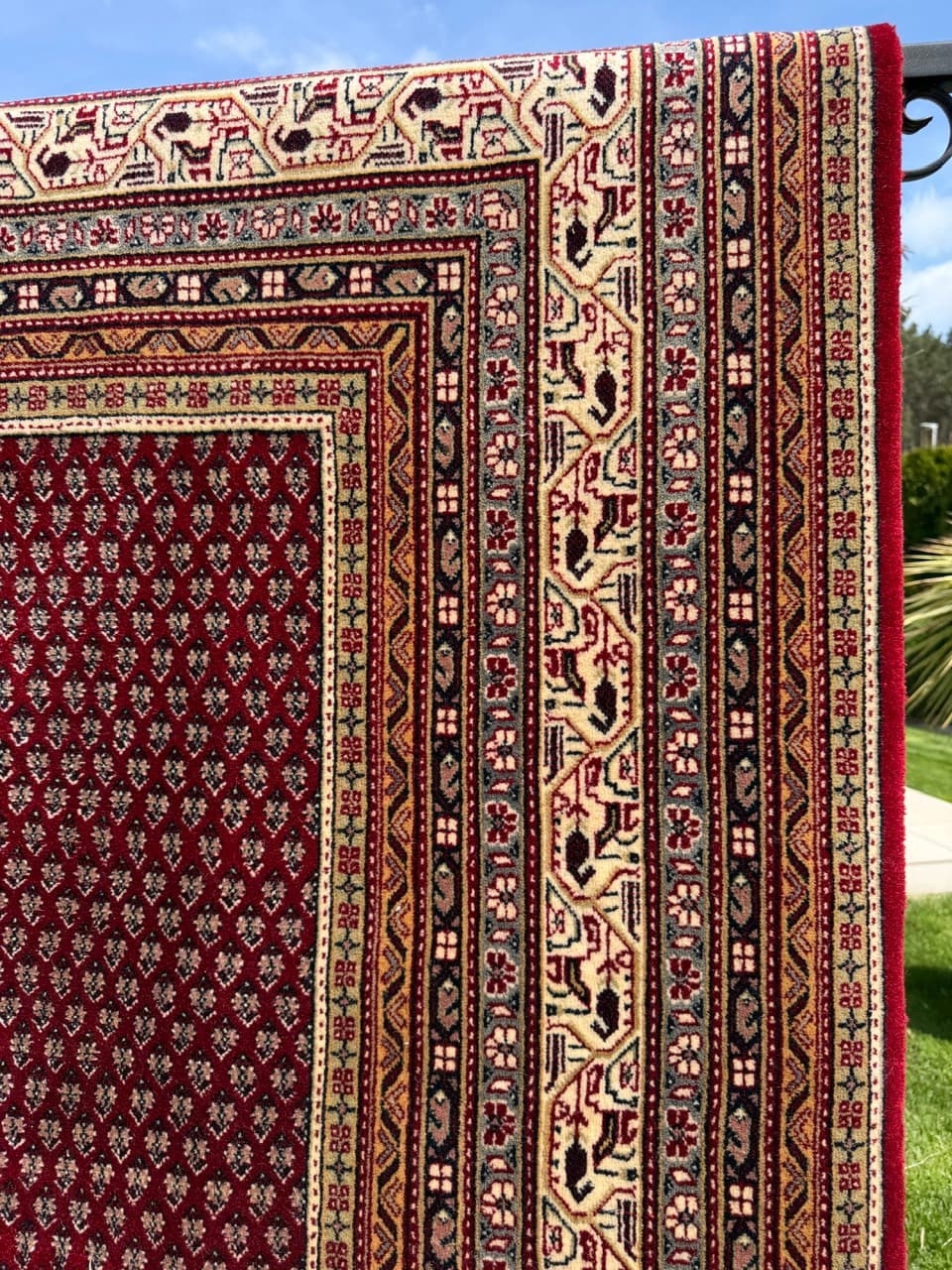 Dywan Indo Mir 300x250 cm, czerwony, wełna, Indie - 400935