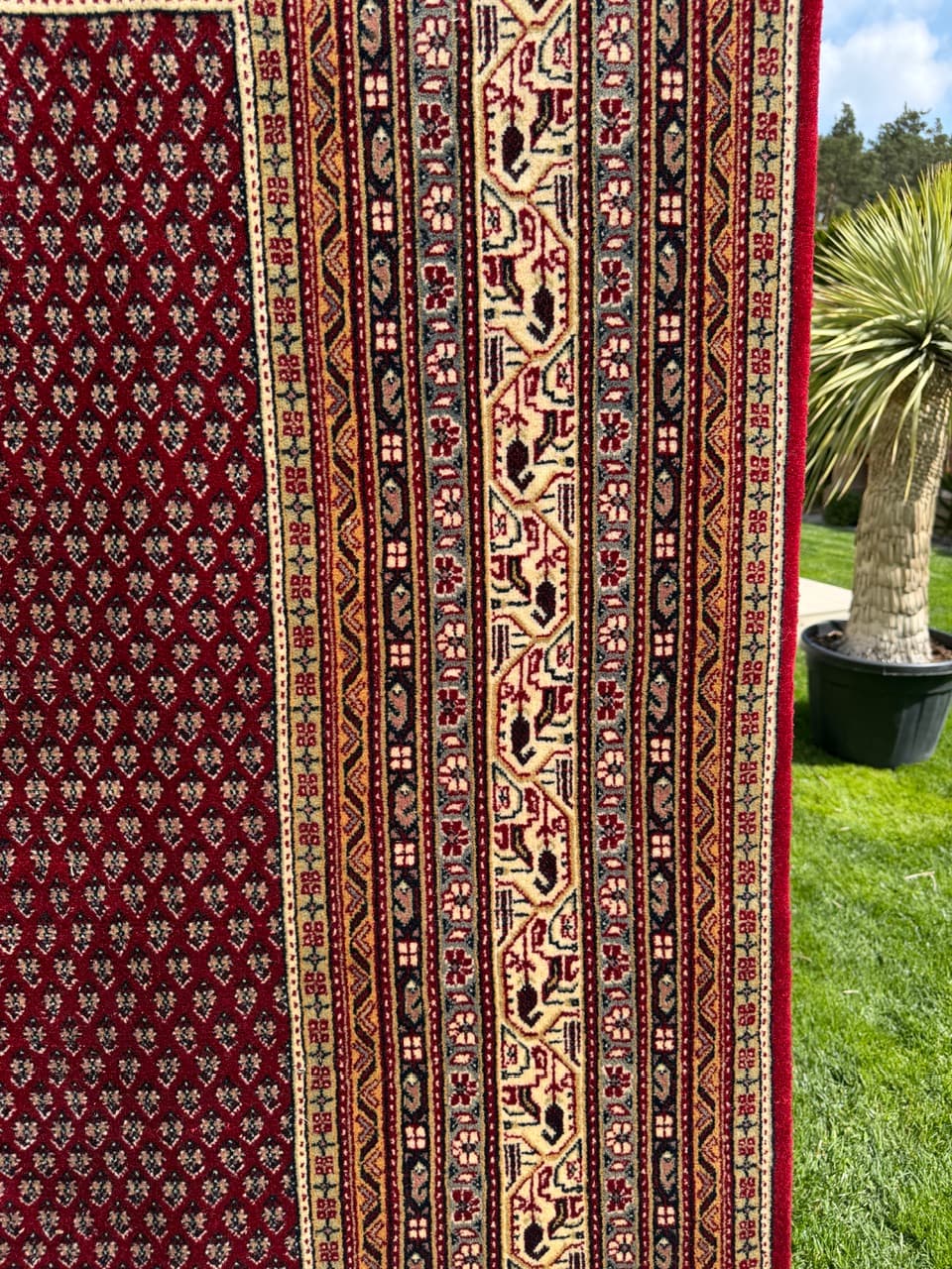 Dywan Indo Mir 300x250 cm, czerwony, wełna, Indie - 400938