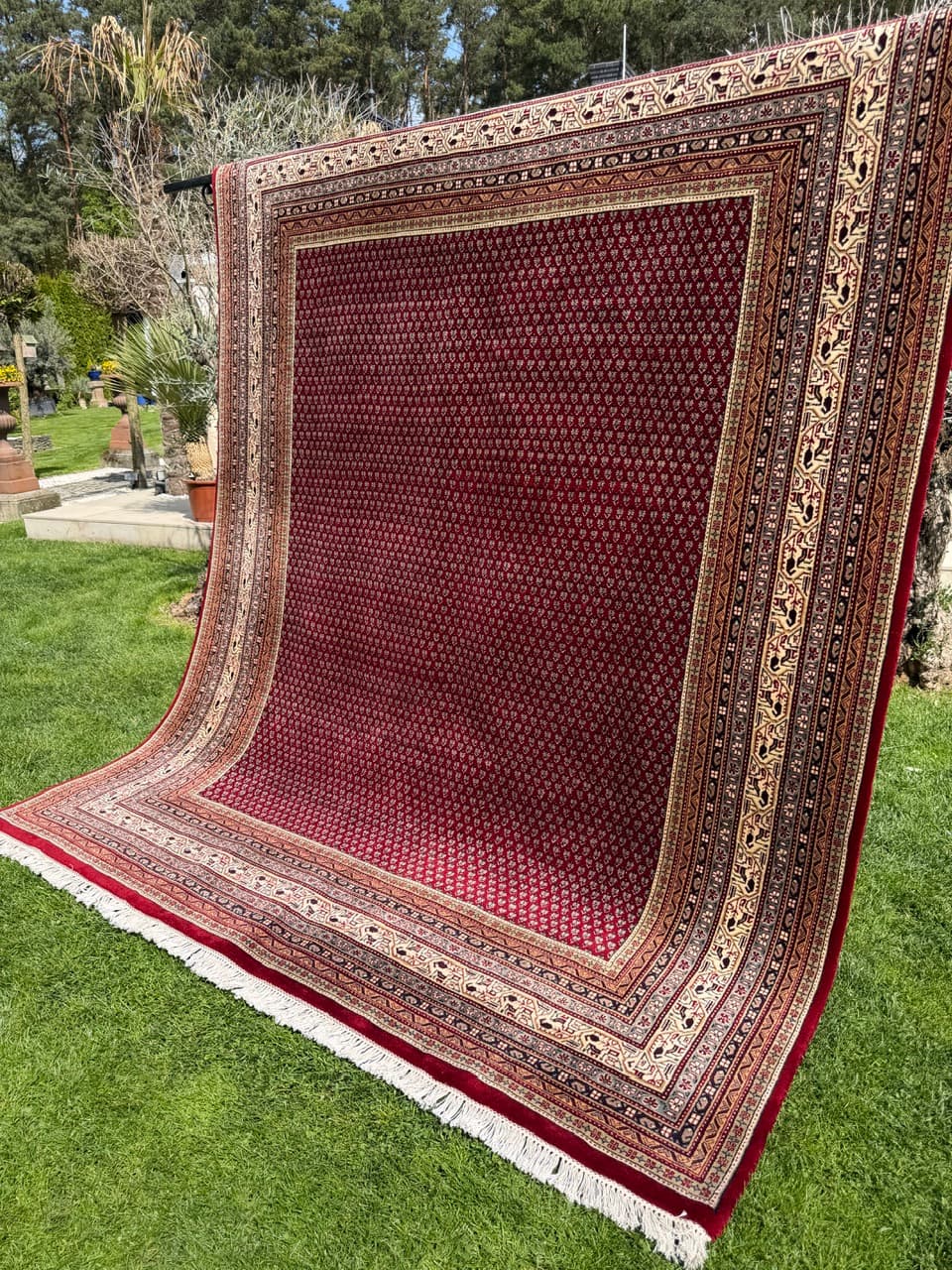 Dywan Indo Mir 300x250 cm, czerwony, wełna, Indie - 400934