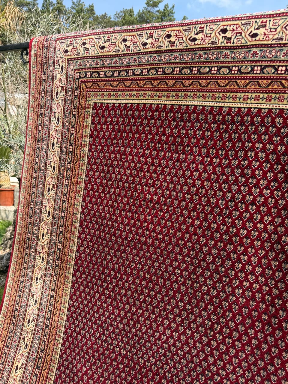 Dywan Indo Mir 300x250 cm, czerwony, wełna, Indie - 400939