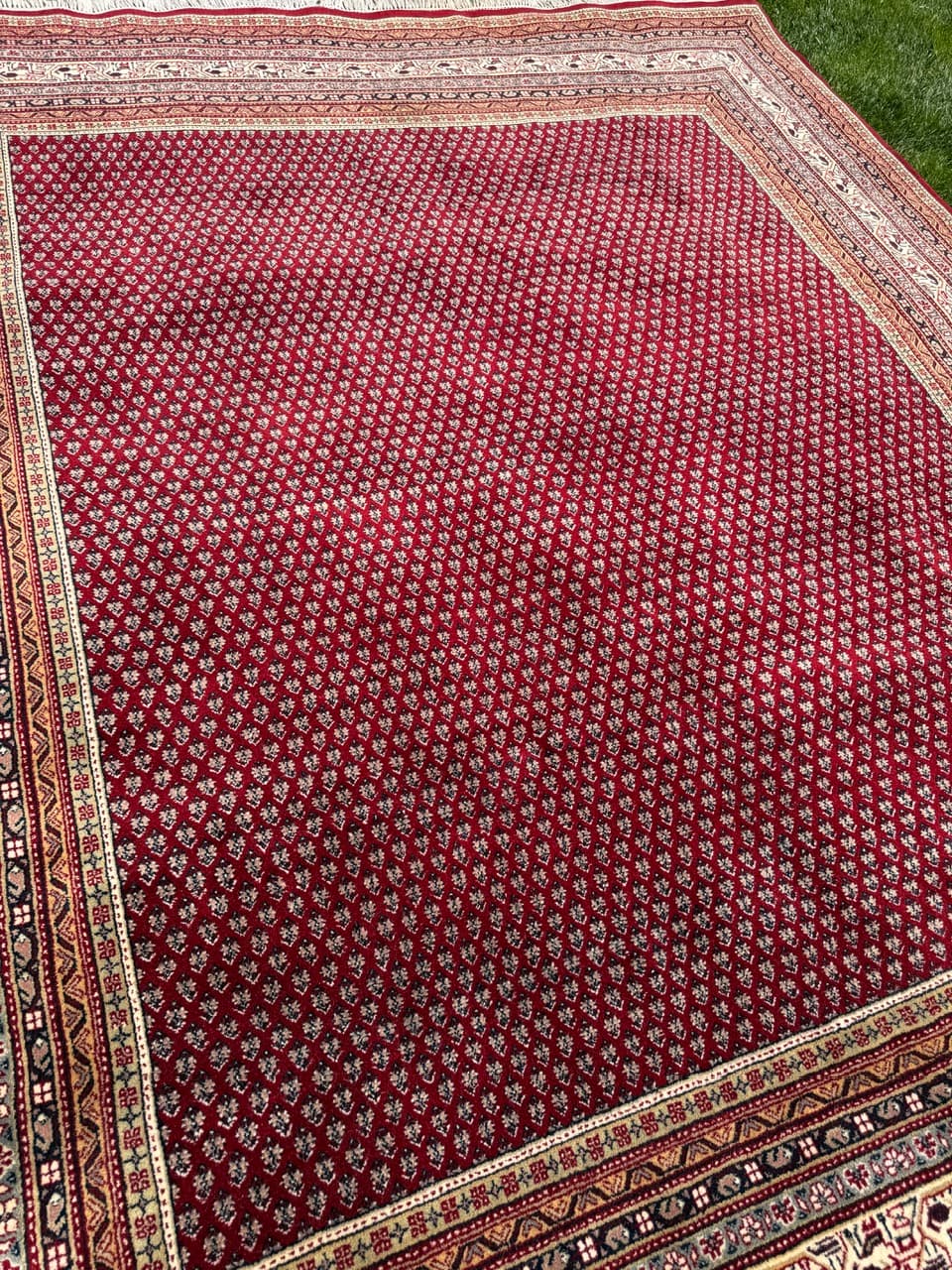 Dywan Indo Mir 300x250 cm, czerwony, wełna, Indie - 400943