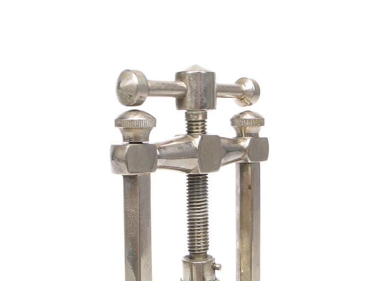 Mechanical Nutcracker, nickel-plated brass silver, Poland, 1930s - 400986