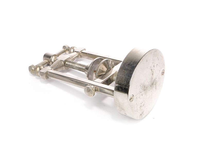 Mechanical Nutcracker, nickel-plated brass silver, Poland, 1930s - 400987