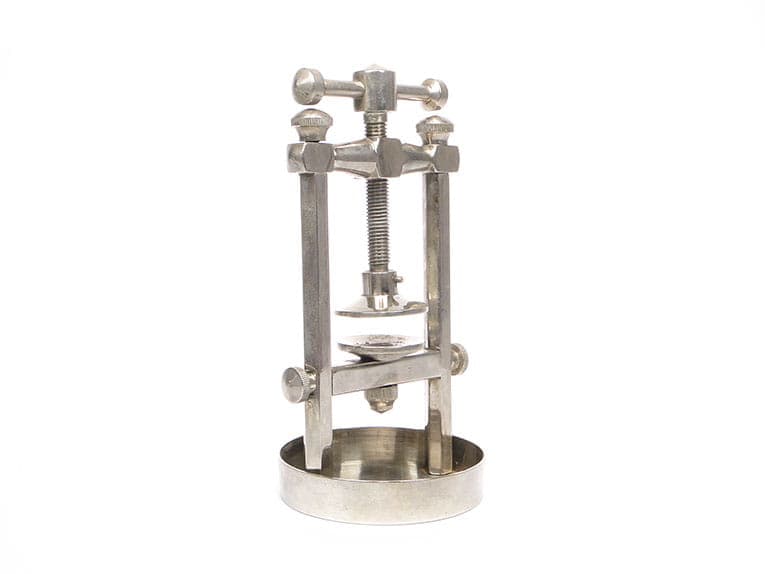 Mechanical Nutcracker, nickel-plated brass silver, Poland, 1930s - 400984