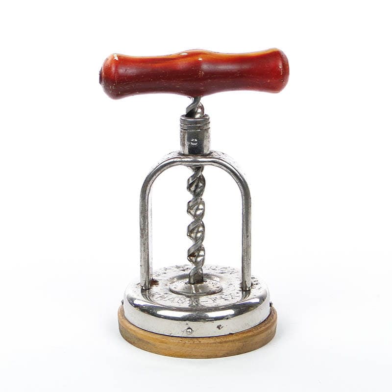 Nutcracker Knack-Fix, silver, chromed steel, brown wood, Germany, 1930s - 401066