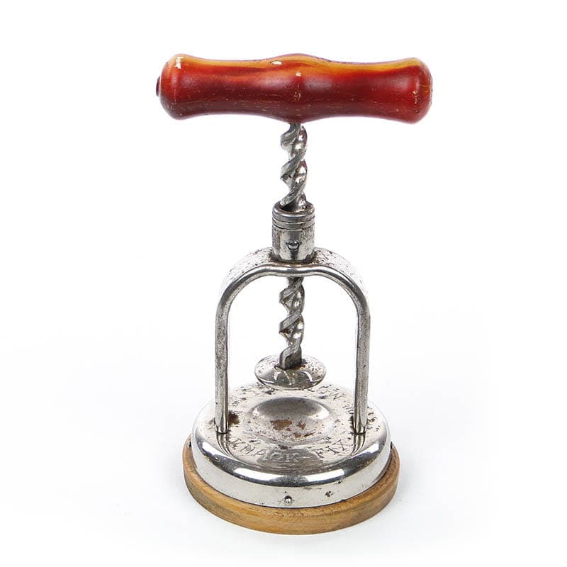 Nutcracker Knack-Fix, silver, chromed steel, brown wood, Germany, 1930s - 401064