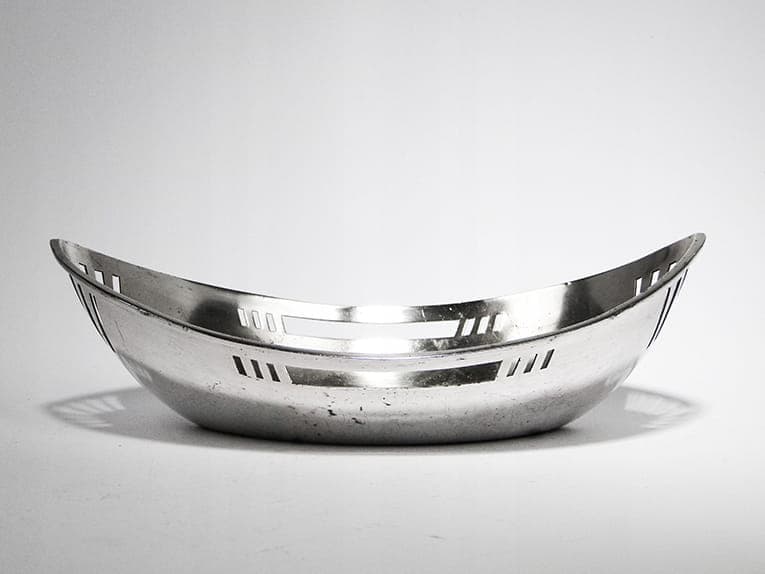 Półmisek gondola, srebrny mosiądz, Fraget, Polska, początek XX w. - 401168