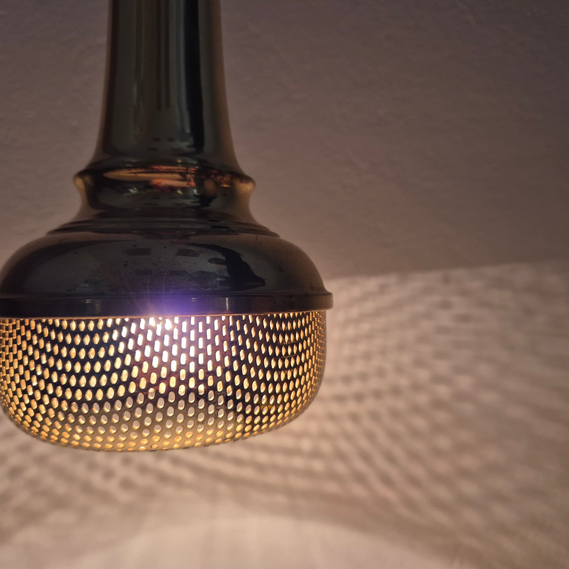 Komplet lamp wiszących, mosiądz złoty, Dania, lata 60. - 401243