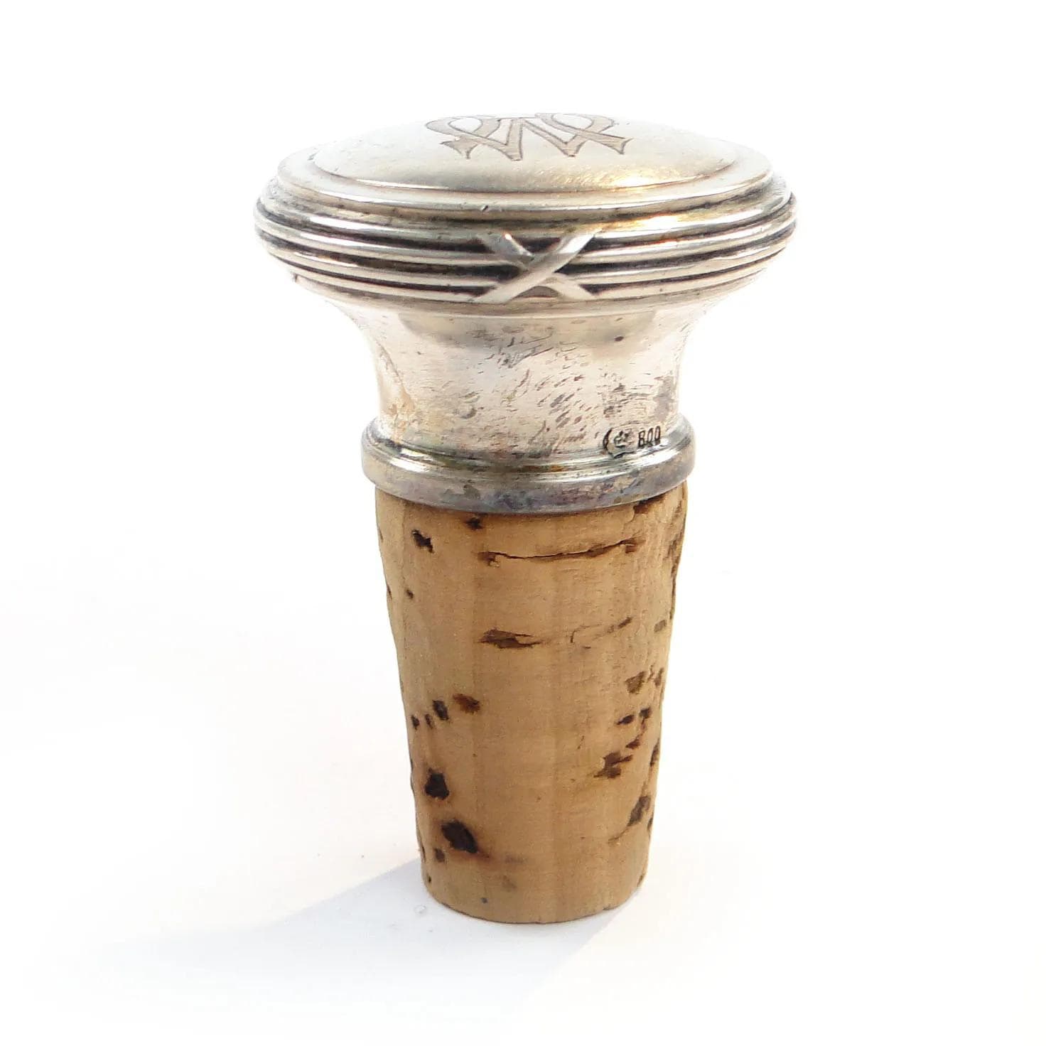 Korek do butelki, srebro, Niemcy, początek XX w. - 29466