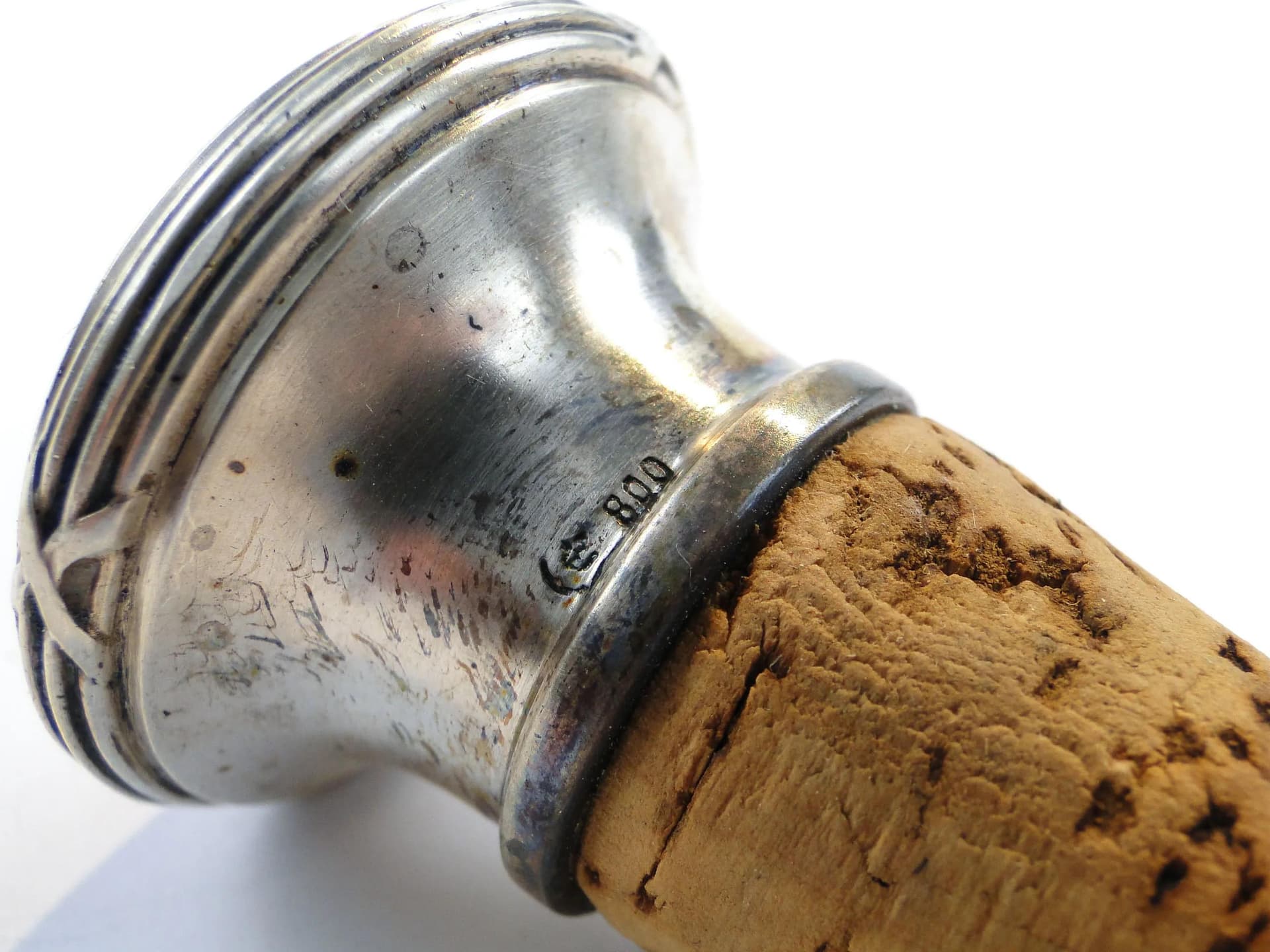 Korek do butelki, srebro, Niemcy, początek XX w. - 29469