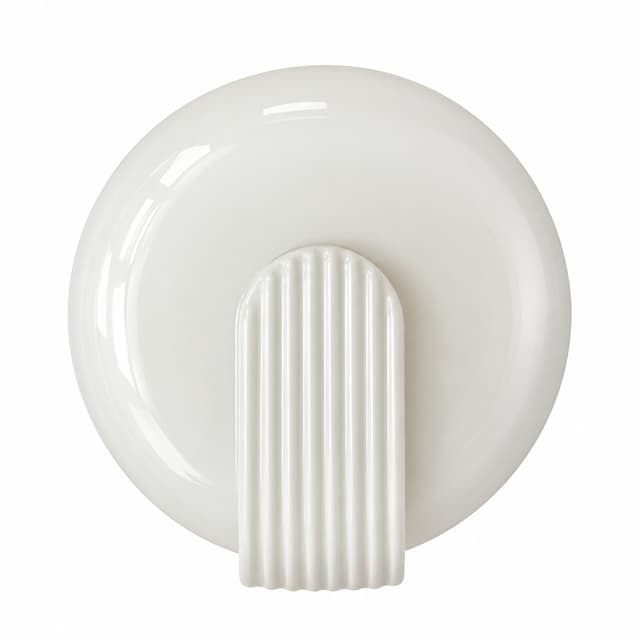Plafon Art déco, szkło biały, Polska, lata 70. - WYMIARY