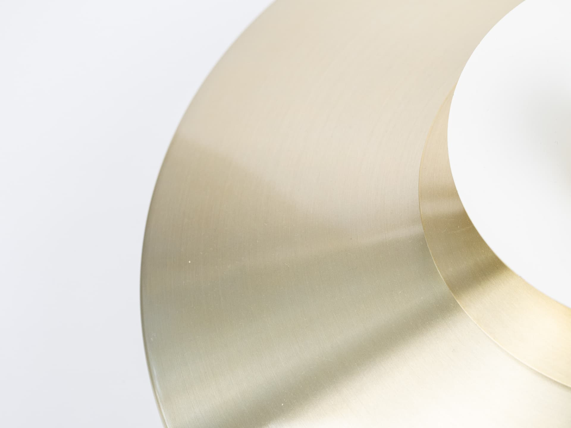 Pendant lamp Verona, gold aluminium, by K. Wiborg, Jeka, Denmark, 1980s. - 401375
