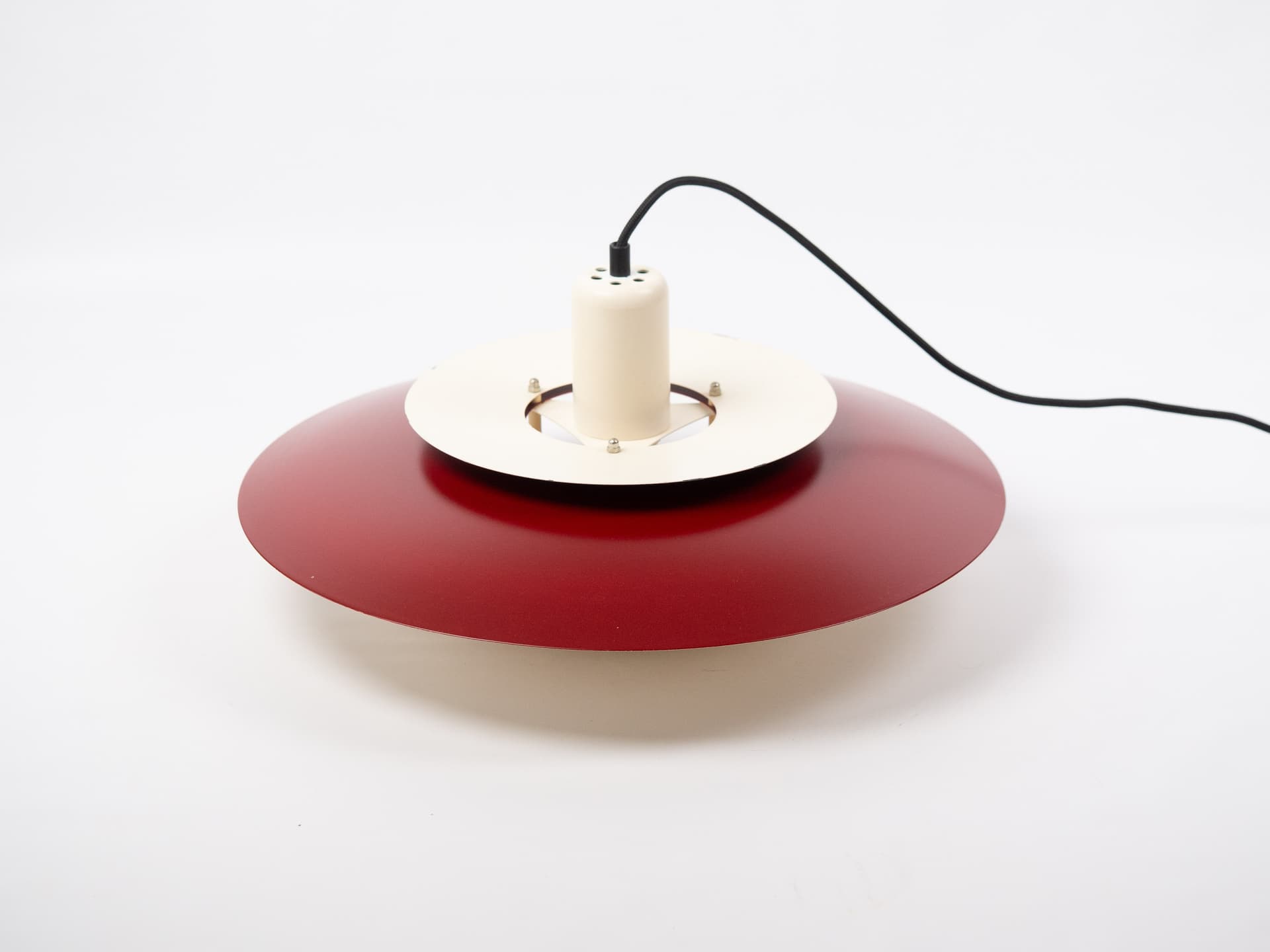 Pendant Lamp, brown, aluminum, by B. Nordsted, Denmark, 1980s. - 401392