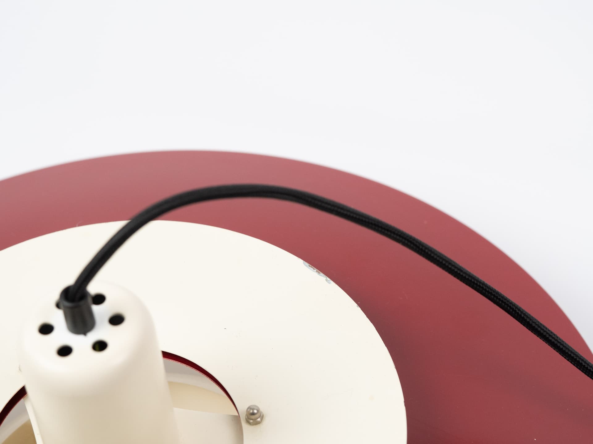 Pendant Lamp, brown, aluminum, by B. Nordsted, Denmark, 1980s. - 401393