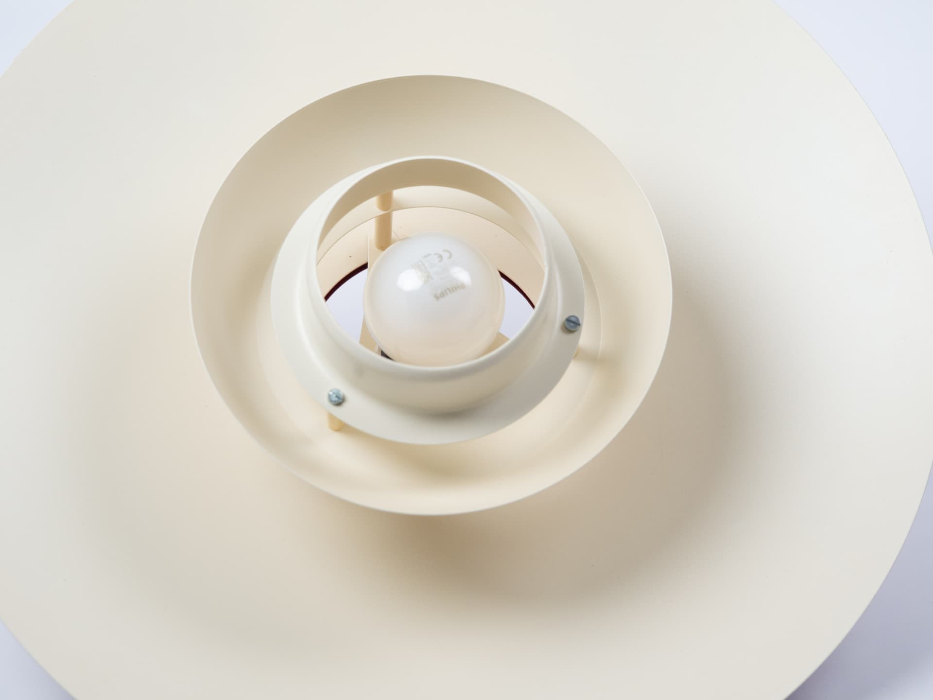 Pendant Lamp, brown, aluminum, by B. Nordsted, Denmark, 1980s. - 401396