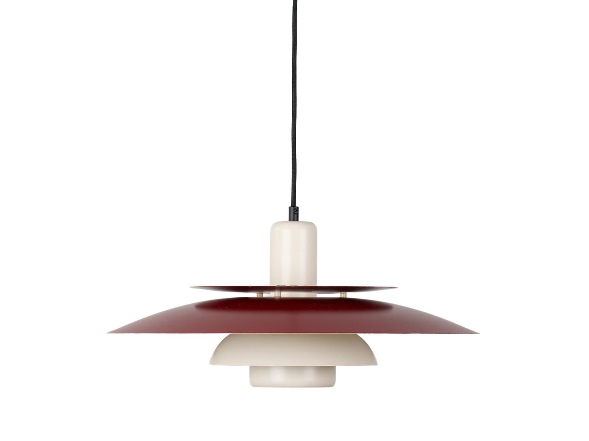 Pendant Lamp, brown, aluminum, by B. Nordsted, Denmark, 1980s.