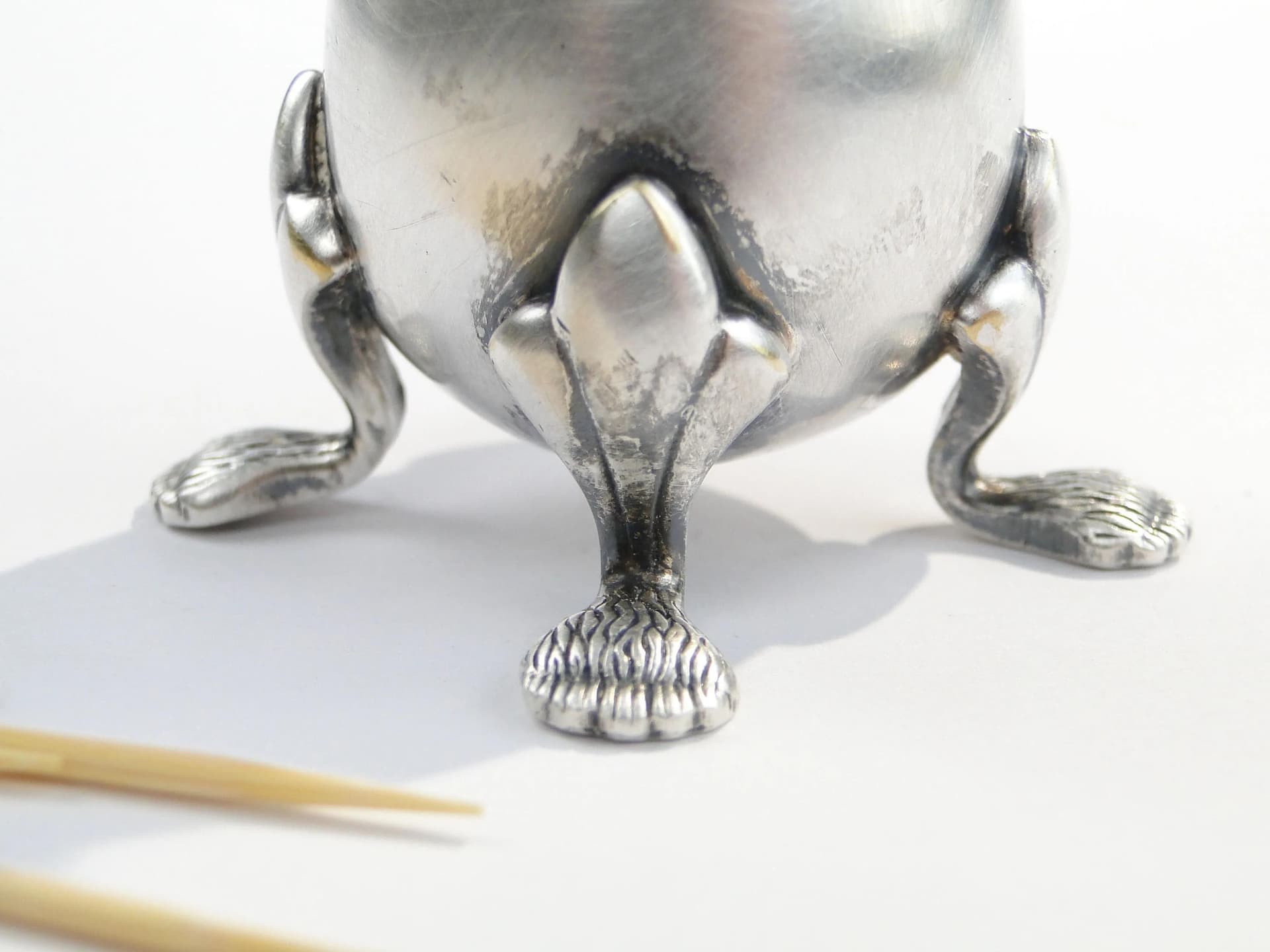 Toothpick holder, silver-plated brass, United Kingdom, 1970s. - 29463