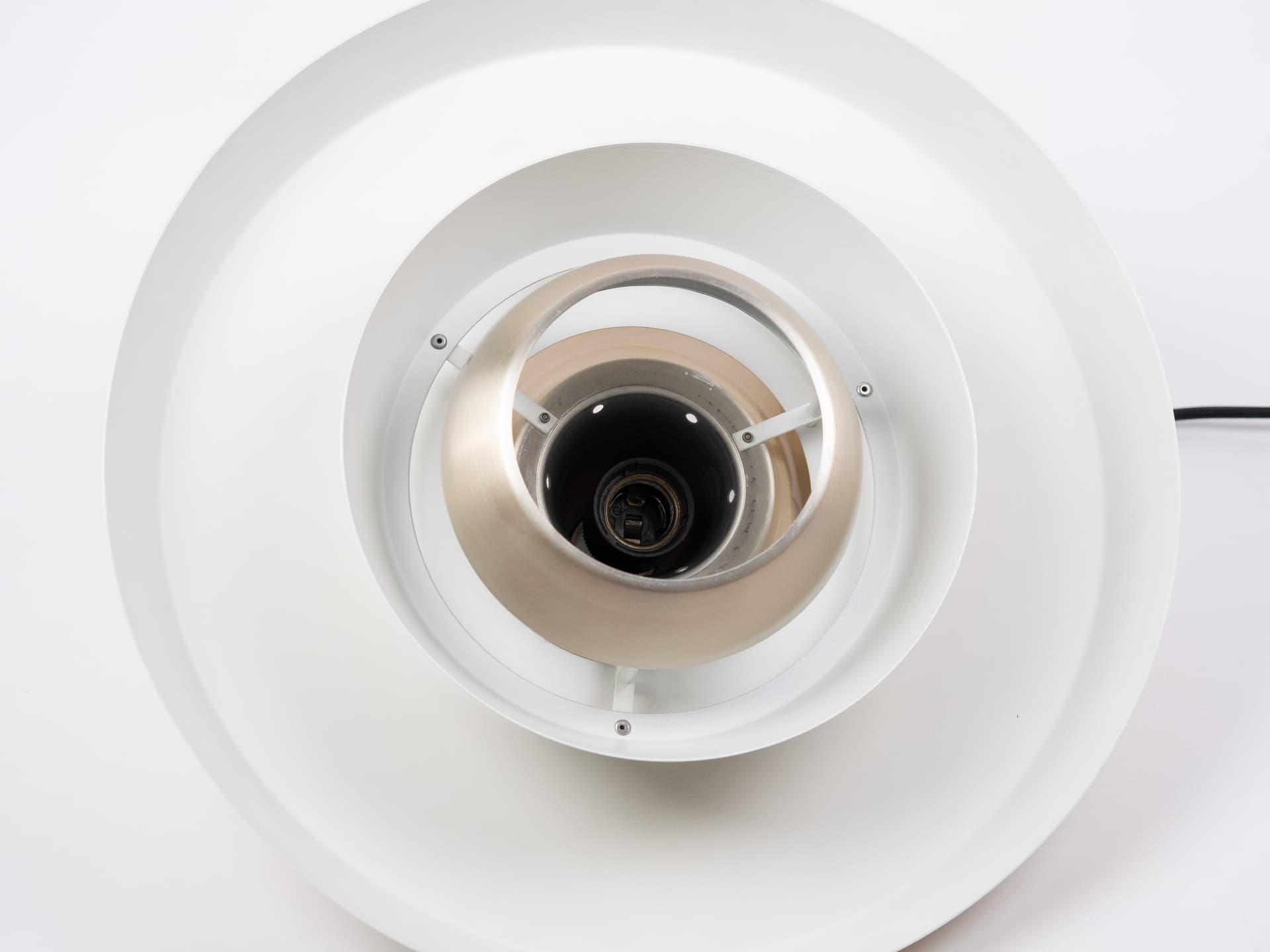 Pendant Lamp Superlight, gold aluminium, by D. Mogensen, Denmark, 1980s. - 401463