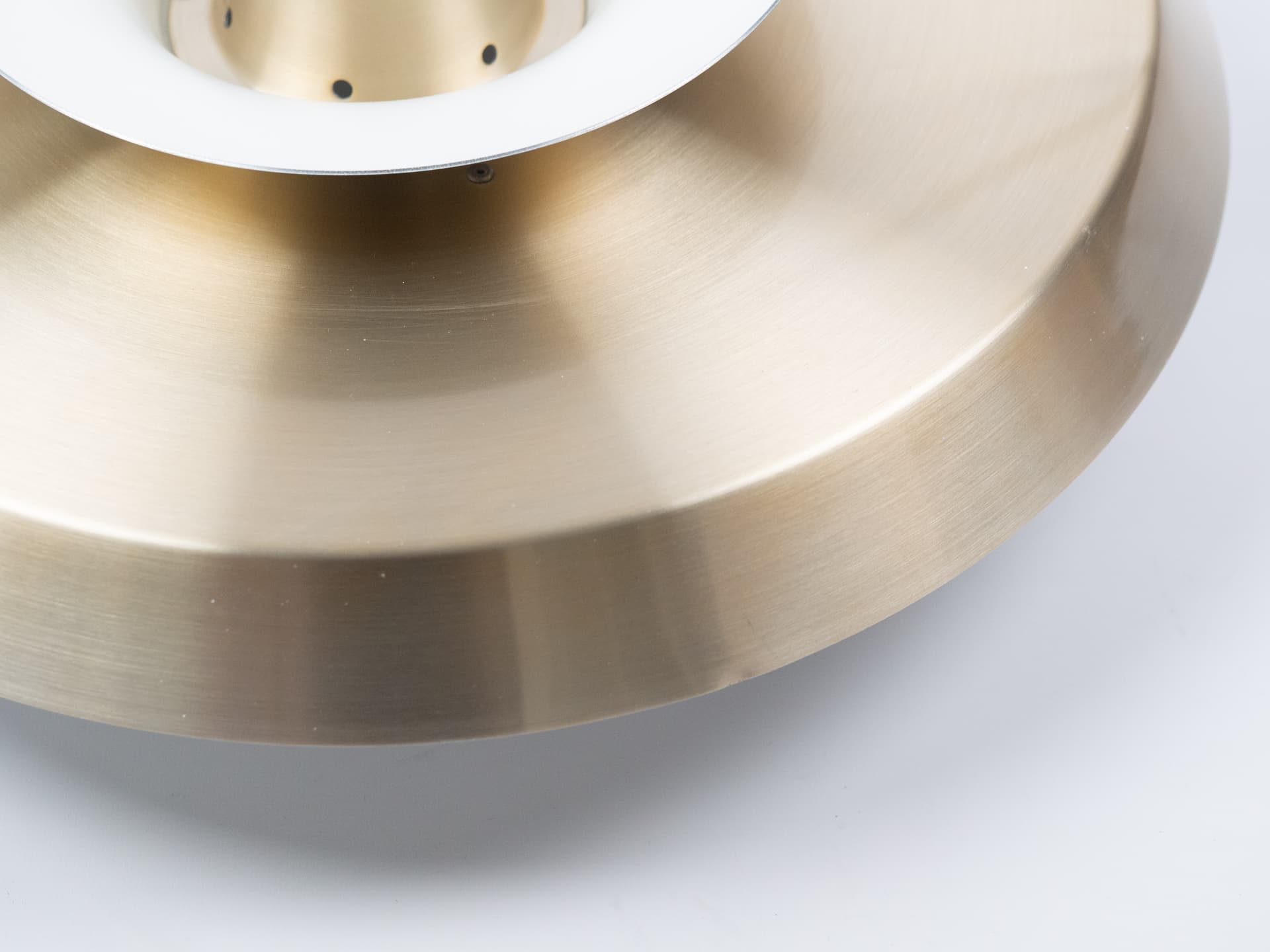 Pendant Lamp Superlight, gold aluminium, by D. Mogensen, Denmark, 1980s. - 401465
