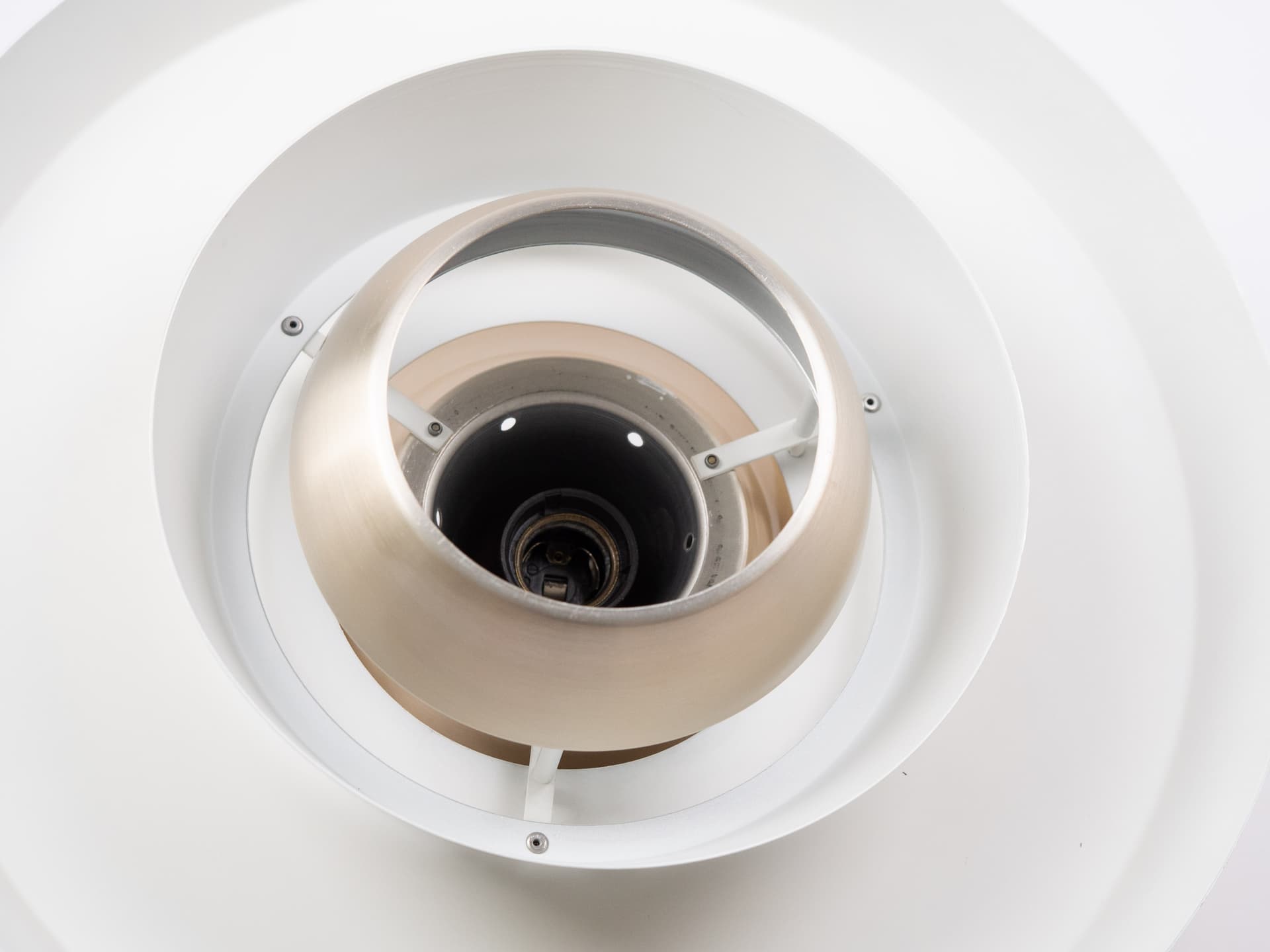 Pendant Lamp Superlight, gold aluminium, by D. Mogensen, Denmark, 1980s. - 401464