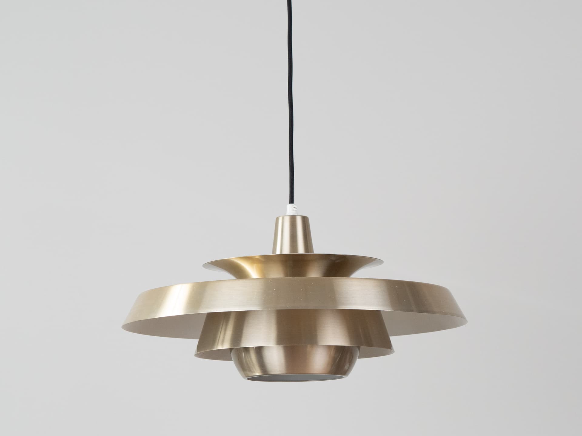 Pendant Lamp Superlight, gold aluminium, by D. Mogensen, Denmark, 1980s. - 401459