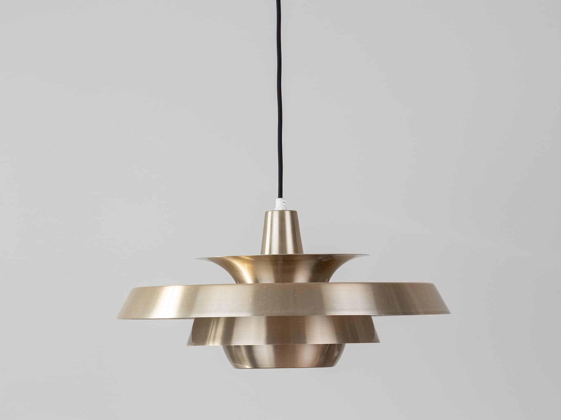 Pendant Lamp Superlight, gold aluminium, by D. Mogensen, Denmark, 1980s. - 401456