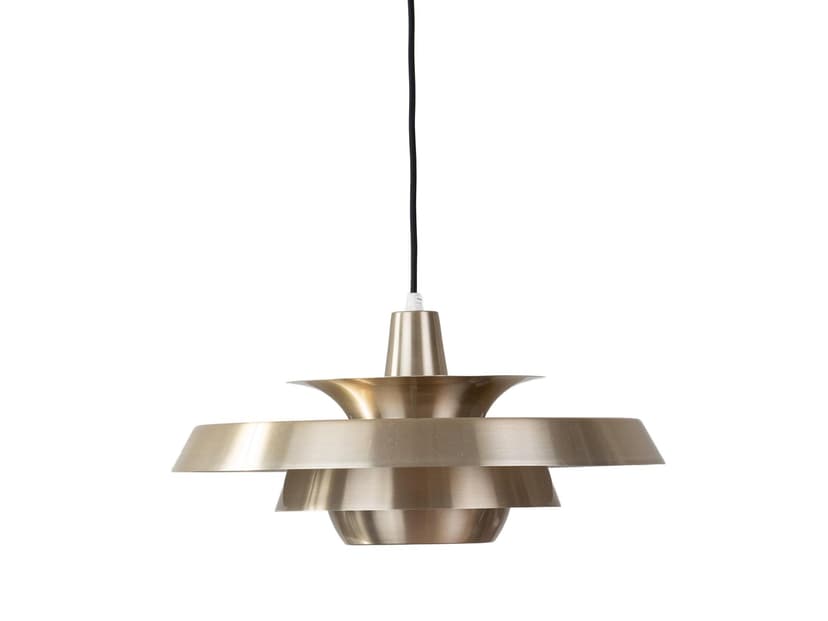 Lampa wisząca Superlight, aluminium złoty, proj. D. Mogensen, Dania, lata 80.