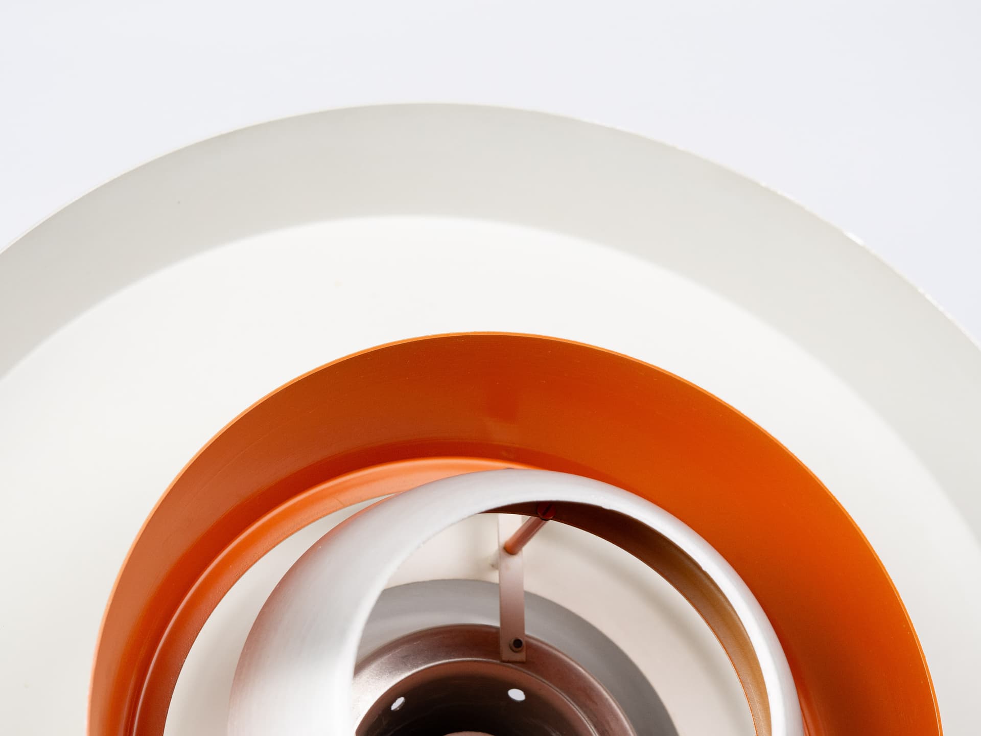 Pendant lamp Superlight, silver gold aluminium, by D. Mogensen, Denmark, 1980s. - 401506