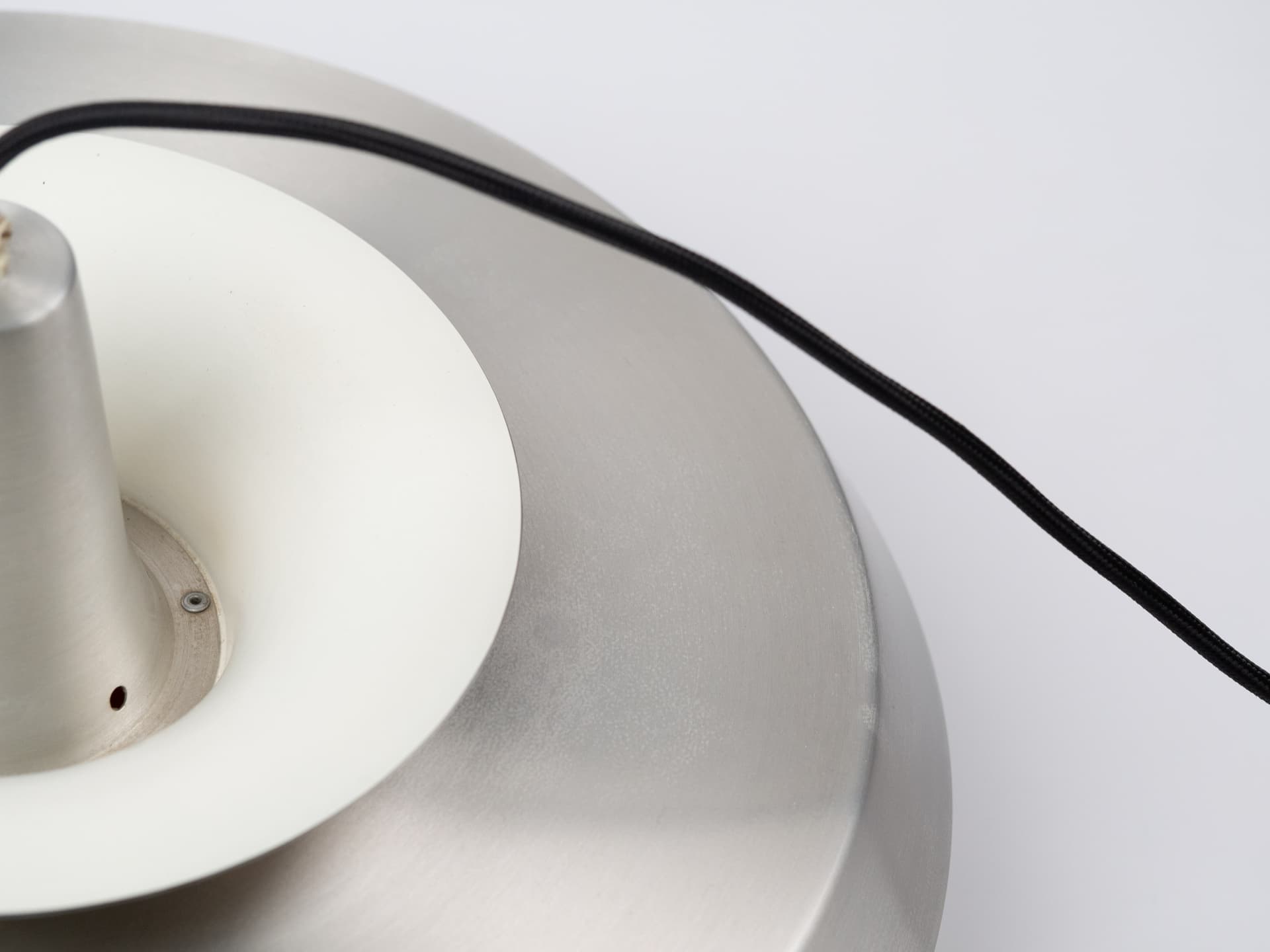 Pendant lamp Superlight, silver gold aluminium, by D. Mogensen, Denmark, 1980s. - 401504