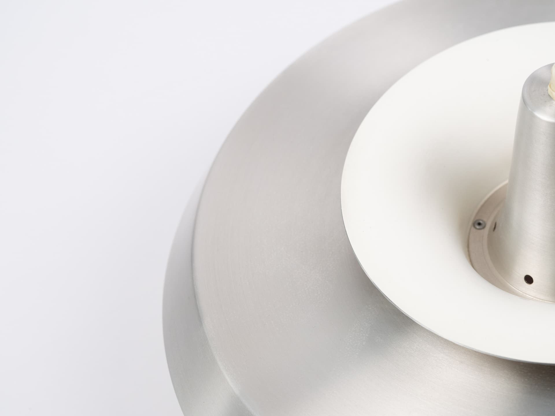 Pendant lamp Superlight, silver gold aluminium, by D. Mogensen, Denmark, 1980s. - 401501