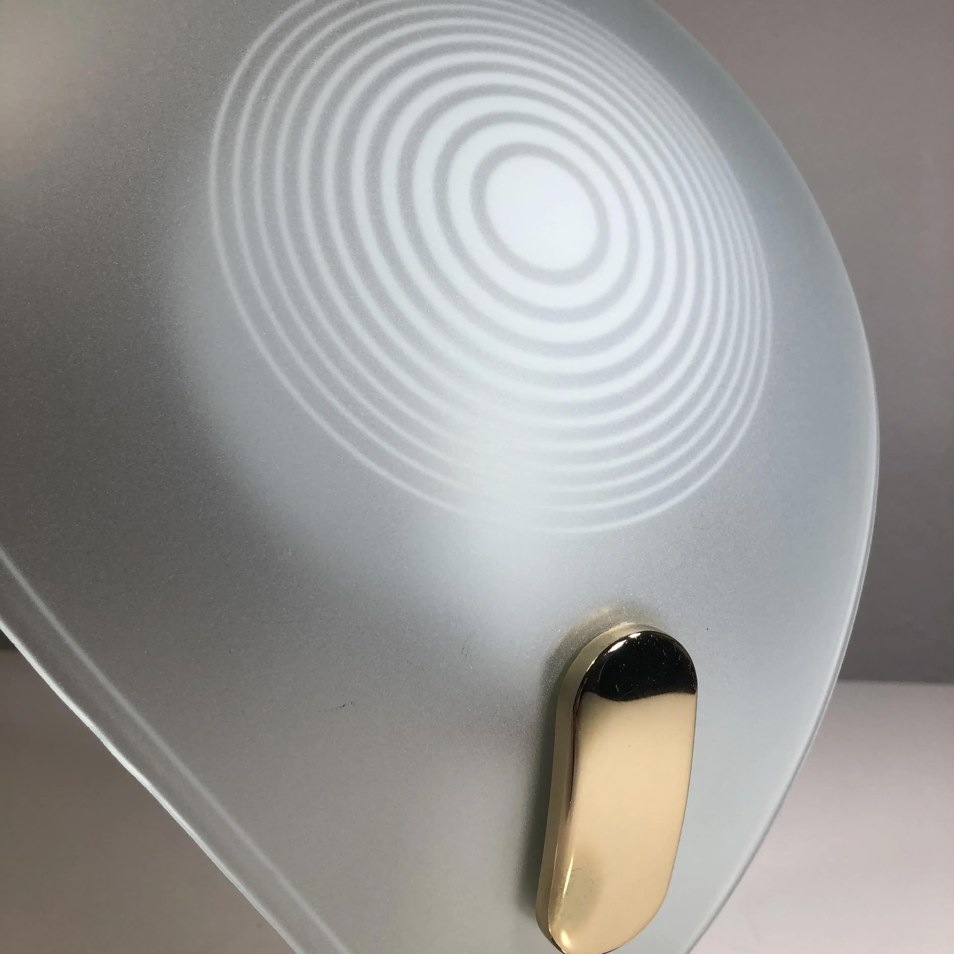 Lampka nocna, złocona stal, szkło, Sölken Leuchten, Niemcy, lata 70. - 29417