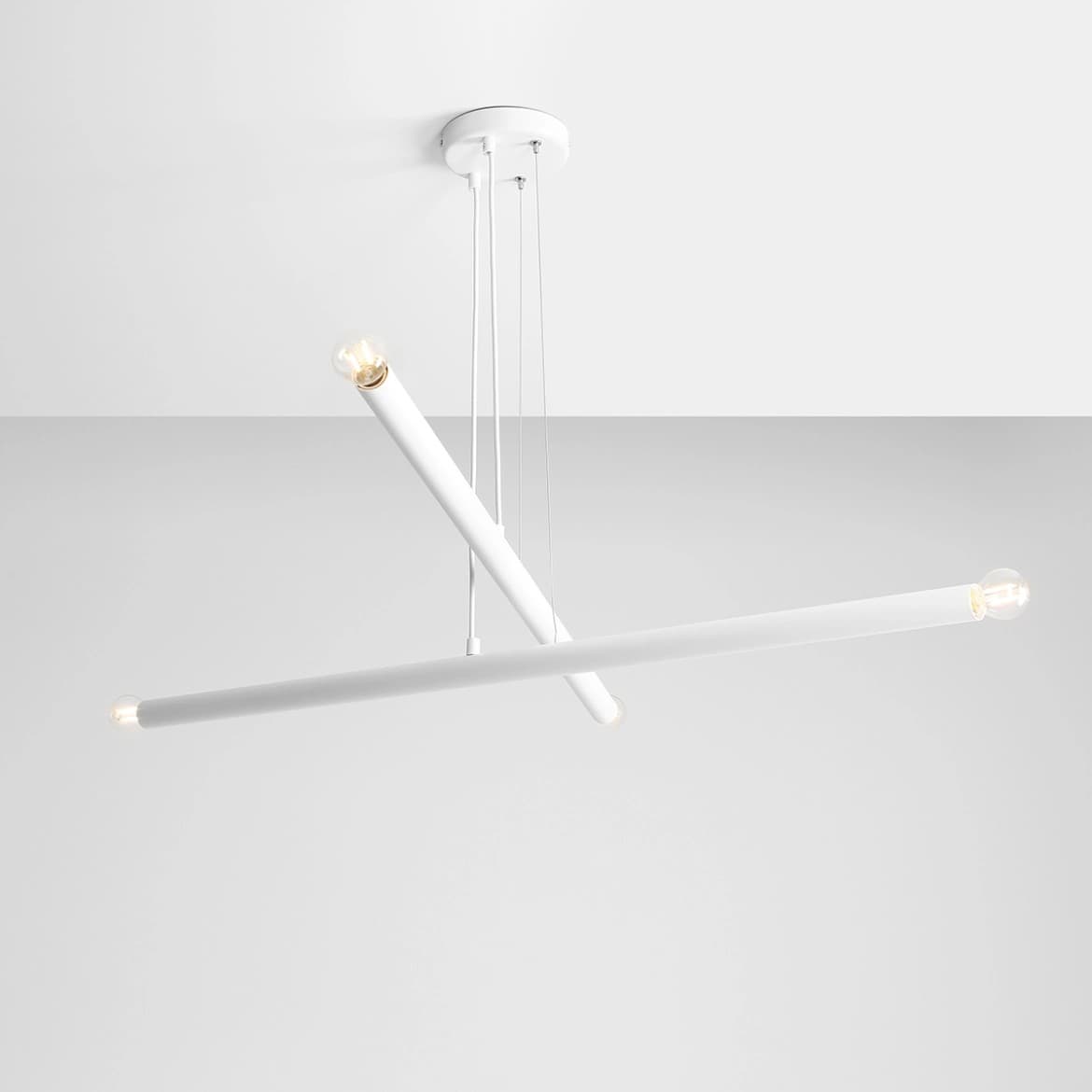 Pendant lamp Tubo 4 white, Artera - 401803