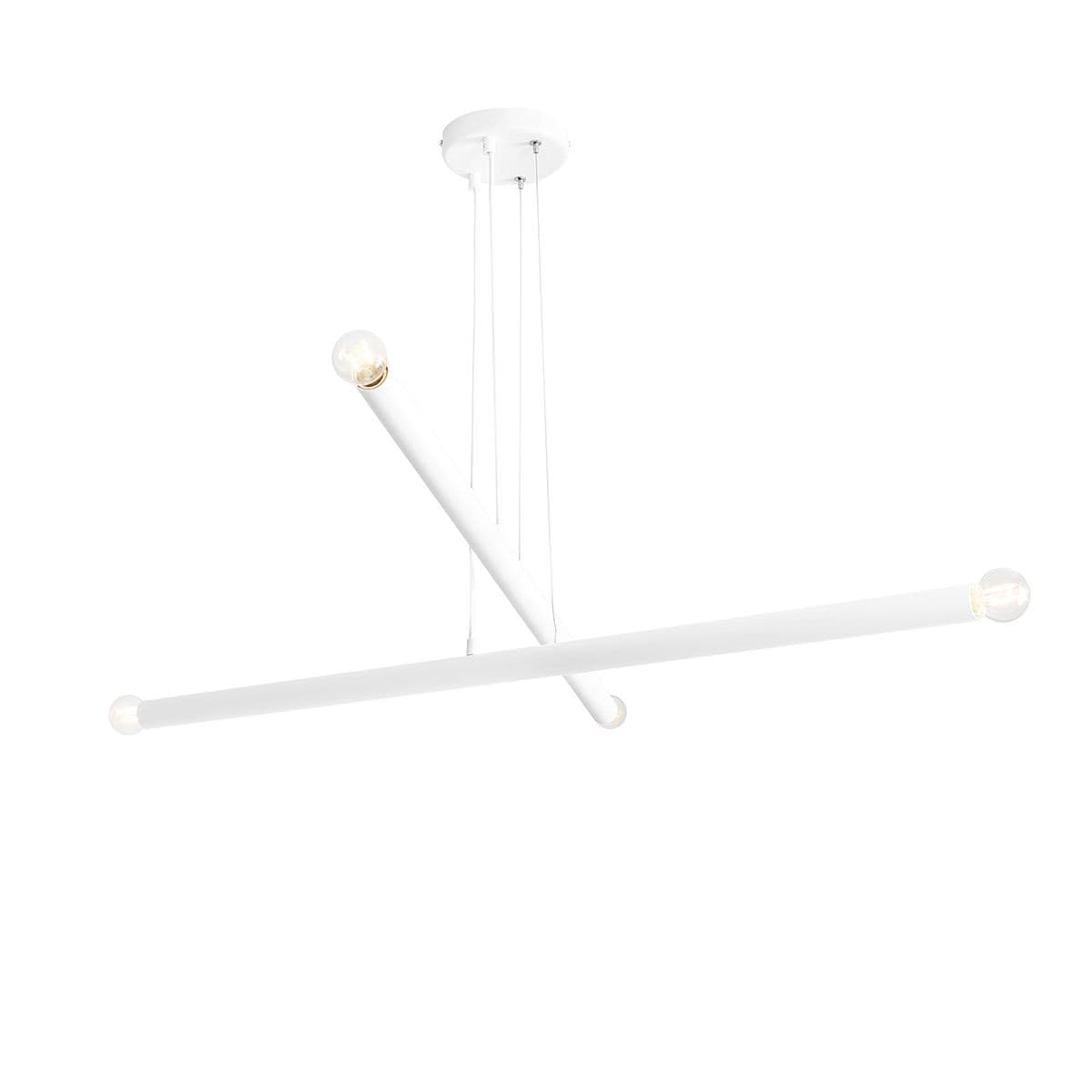 Pendant lamp Tubo 4 white, Artera