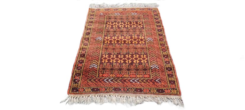 Rug Beluch, 140x90 cm, brown, wool, Afghanistan, early 20th century