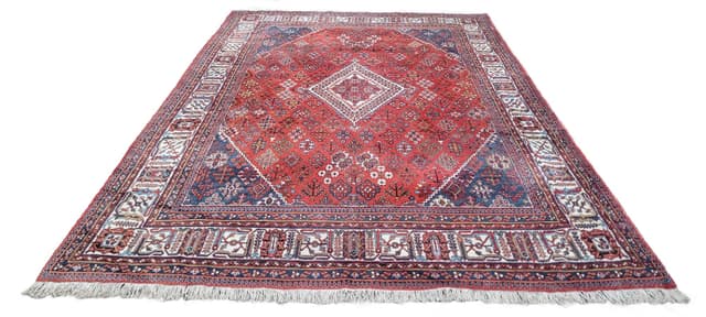 Rug Dzhushagan, 255x380 cm, wool red blue white brown, Iran - DIMENSION