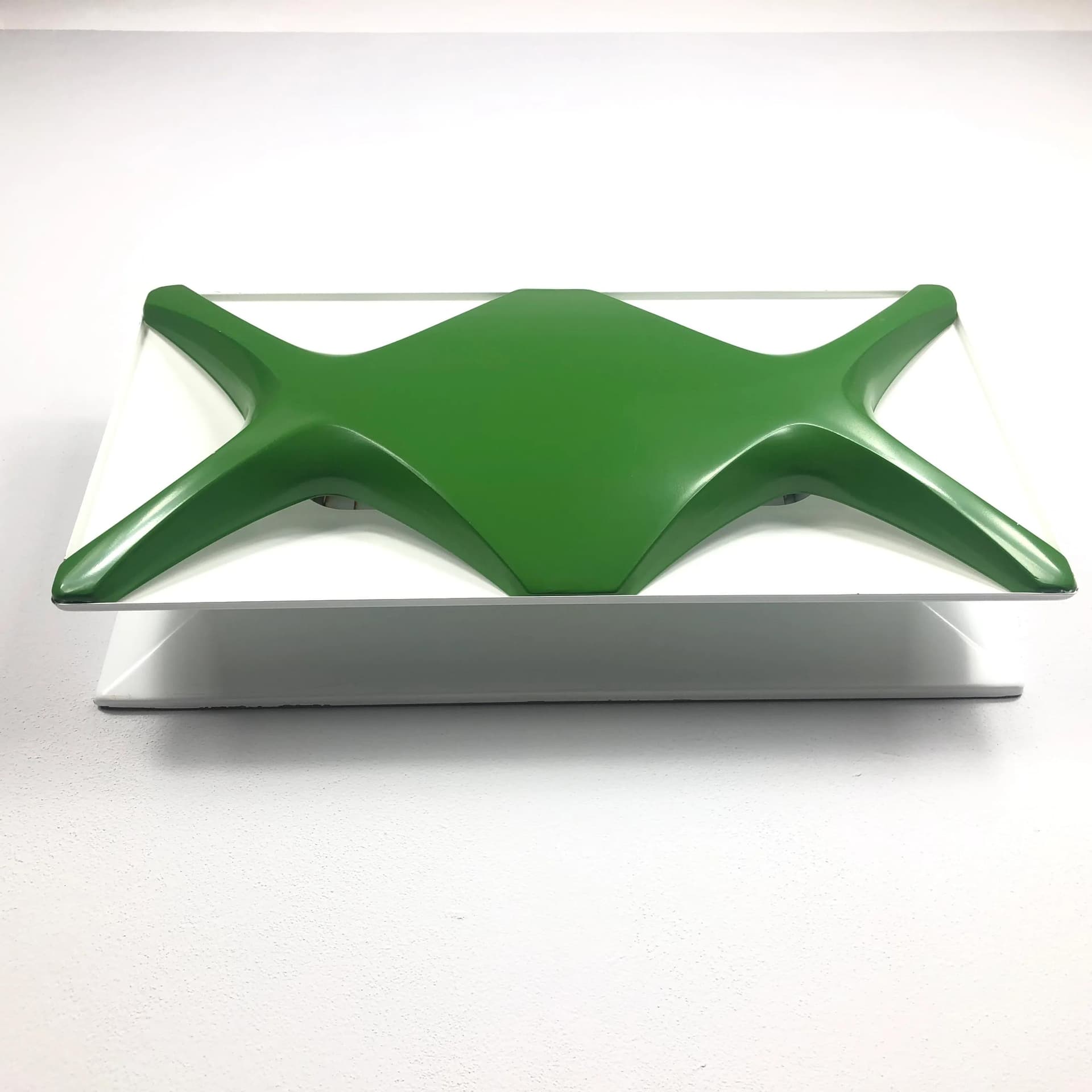 Kinkiet Space Age, metal zielony, proj. K. Link, Niemcy, lata 70. - 29398