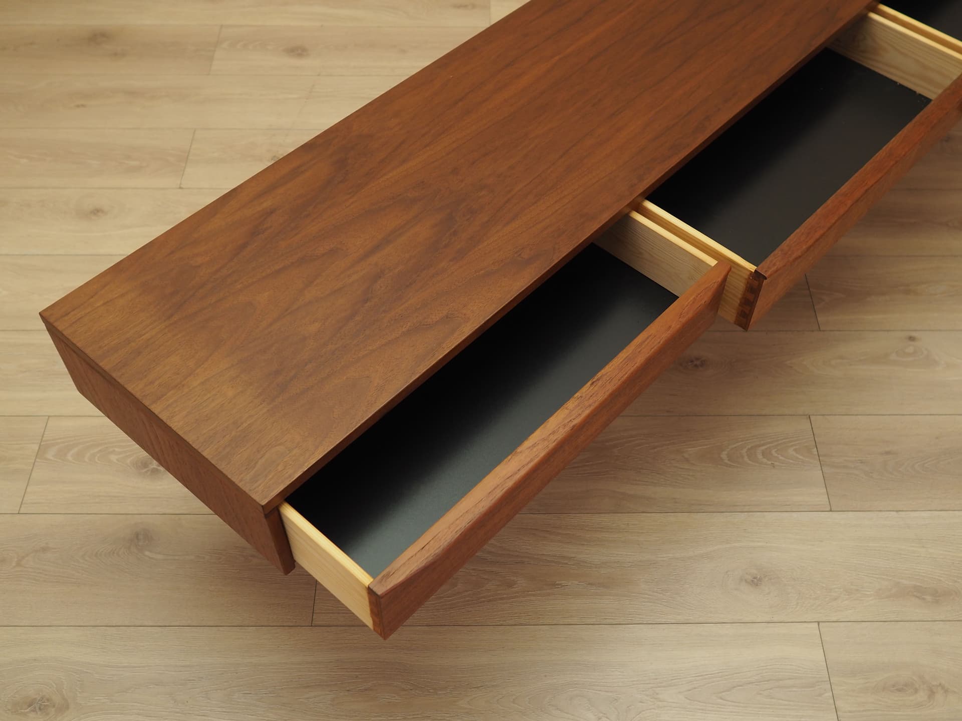 Lowboard, teak brązowy złoty, Dania, lata 60. - 402138