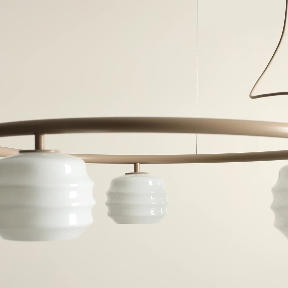 Pendant lamp Puff 5 Ring beige, Artera - 402231