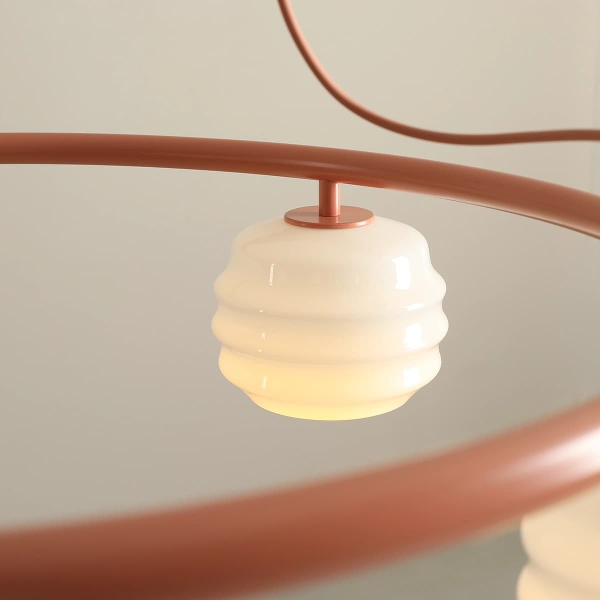 Pendant lamp Puff 5 Ring Coral, Artera - 402267