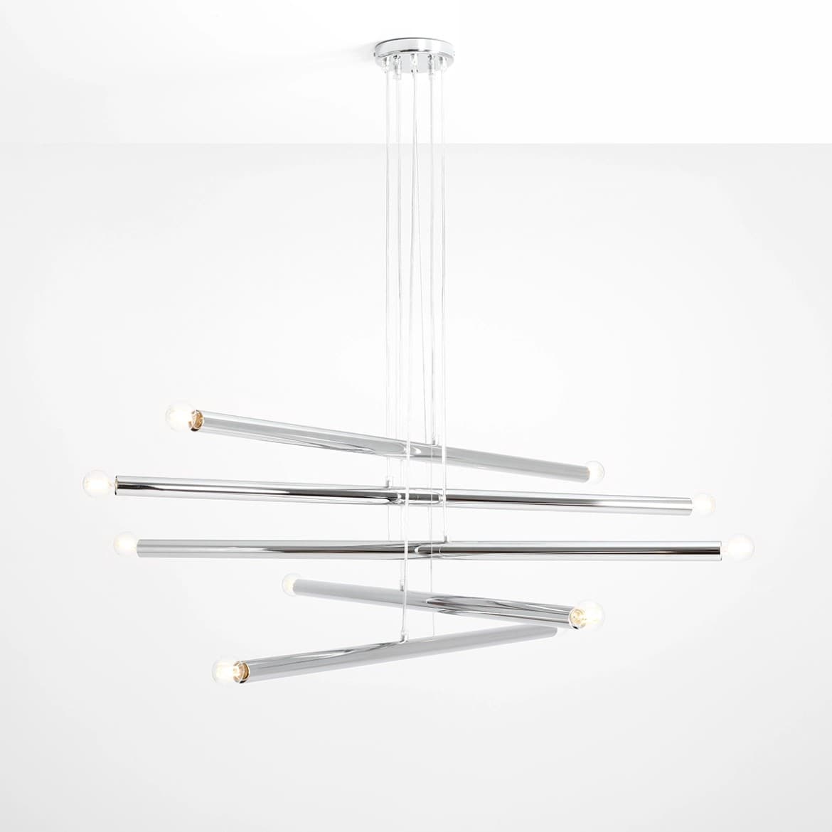 Lampa wisząca Tubo 10 chromowana, Artera - 402332