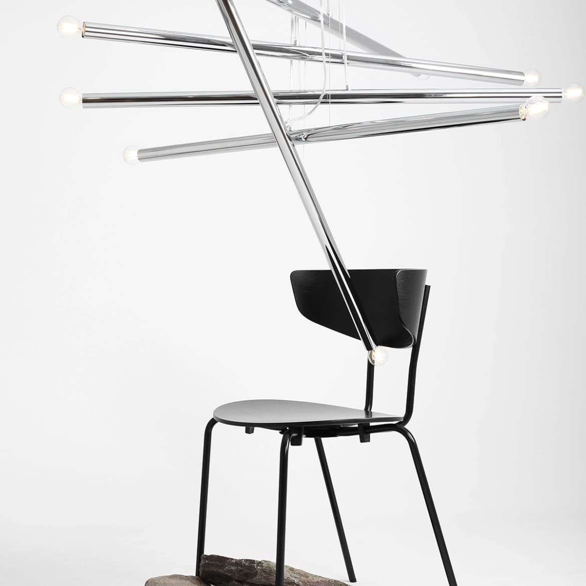 Lampa wisząca Tubo 10 chromowana, Artera - 402329